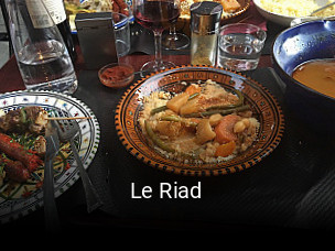 Le Riad réservation de table