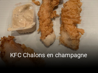 KFC Chalons en champagne réservation de table