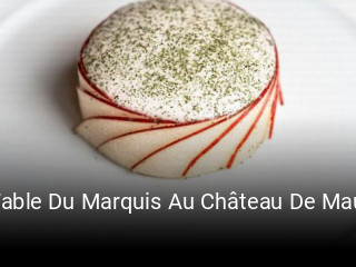 La Table Du Marquis Au Château De Maubreuil réservation