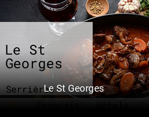 Le St Georges réservation