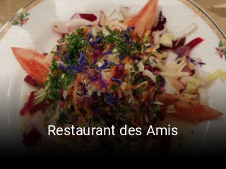 Restaurant des Amis réservation de table