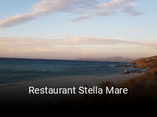 Restaurant Stella Mare réservation de table
