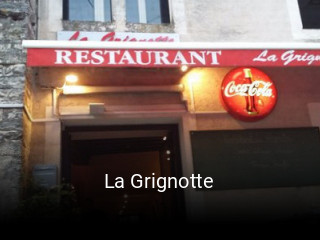 La Grignotte réservation