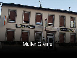 Réserver une table chez Muller Greiner maintenant