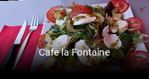 Cafe la Fontaine réservation en ligne
