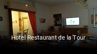 Hotel Restaurant de la Tour réservation de table