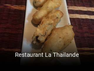 Restaurant La Thailande réservation de table