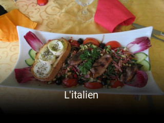 L'italien réservation de table