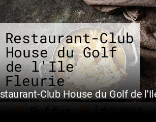 Restaurant-Club House du Golf de l'Ile Fleurie réservation