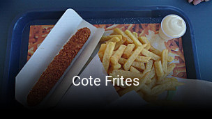 Cote Frites réservation en ligne