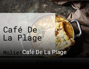 Café De La Plage réservation de table