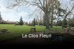 Le Clos Fleuri réservation de table