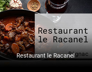 Restaurant le Racanel réservation en ligne