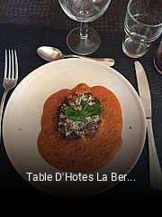 Table D'Hotes La Bergerie réservation en ligne