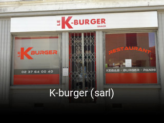 K-burger (sarl) réservation