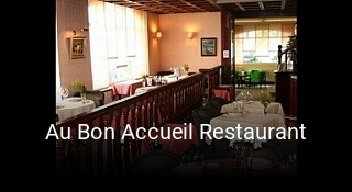 Au Bon Accueil Restaurant réservation de table