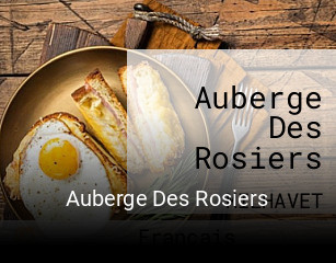 Auberge Des Rosiers réservation