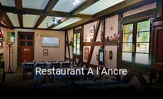 Restaurant A l'Ancre réservation de table