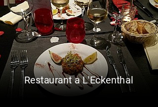 Restaurant a L'Eckenthal réservation de table