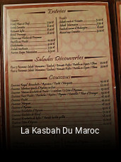 Réserver une table chez La Kasbah Du Maroc maintenant
