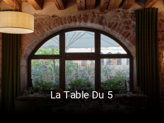 La Table Du 5 réservation