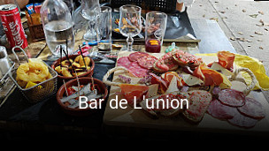 Bar de L'union réservation de table