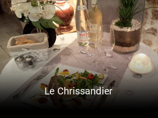 Le Chrissandier réservation de table