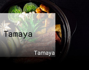 Tamaya réservation de table