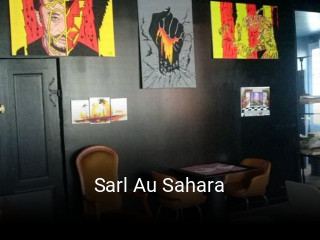 Sarl Au Sahara réservation de table
