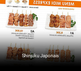 Shinjuku Japonais réservation de table