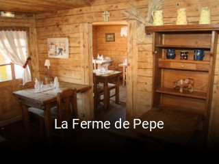Réserver une table chez La Ferme de Pepe maintenant