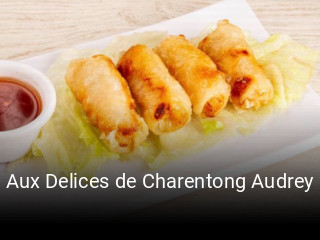 Aux Delices de Charentong Audrey réservation de table