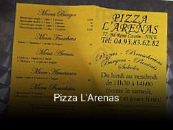 Pizza L'Arenas réservation en ligne