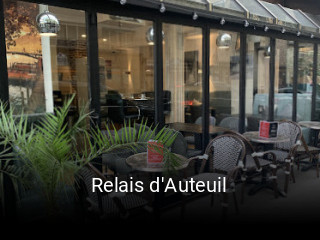 Relais d'Auteuil réservation