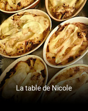 Réserver une table chez La table de Nicole maintenant