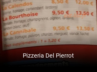 Pizzeria Del Pierrot réservation en ligne