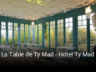 La Table de Ty Mad - Hotel Ty Mad réservation en ligne