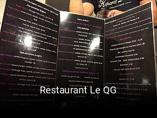 Restaurant Le QG réservation de table