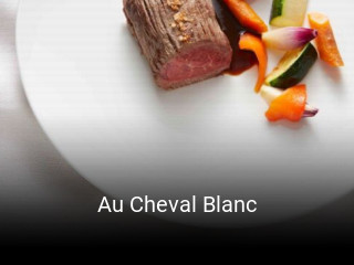 Au Cheval Blanc réservation de table