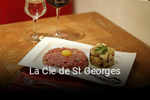 La Cle de St Georges réservation de table