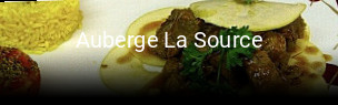 Auberge La Source réservation de table