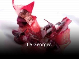 Le Georges réservation en ligne