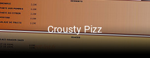 Crousty Pizz réservation de table