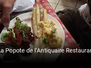La Popote de l'Antiquaire Restauran réservation de table