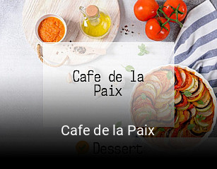Cafe de la Paix réservation de table
