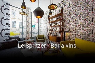 Réserver une table chez Le Spritzer - Bar a vins maintenant