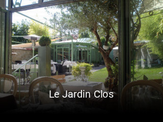 Le Jardin Clos réservation de table