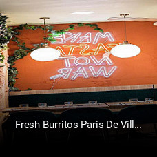 Fresh Burritos Paris De Ville réservation de table