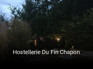 Hostellerie Du Fin Chapon réservation de table