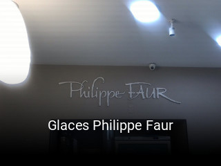 Glaces Philippe Faur réservation de table